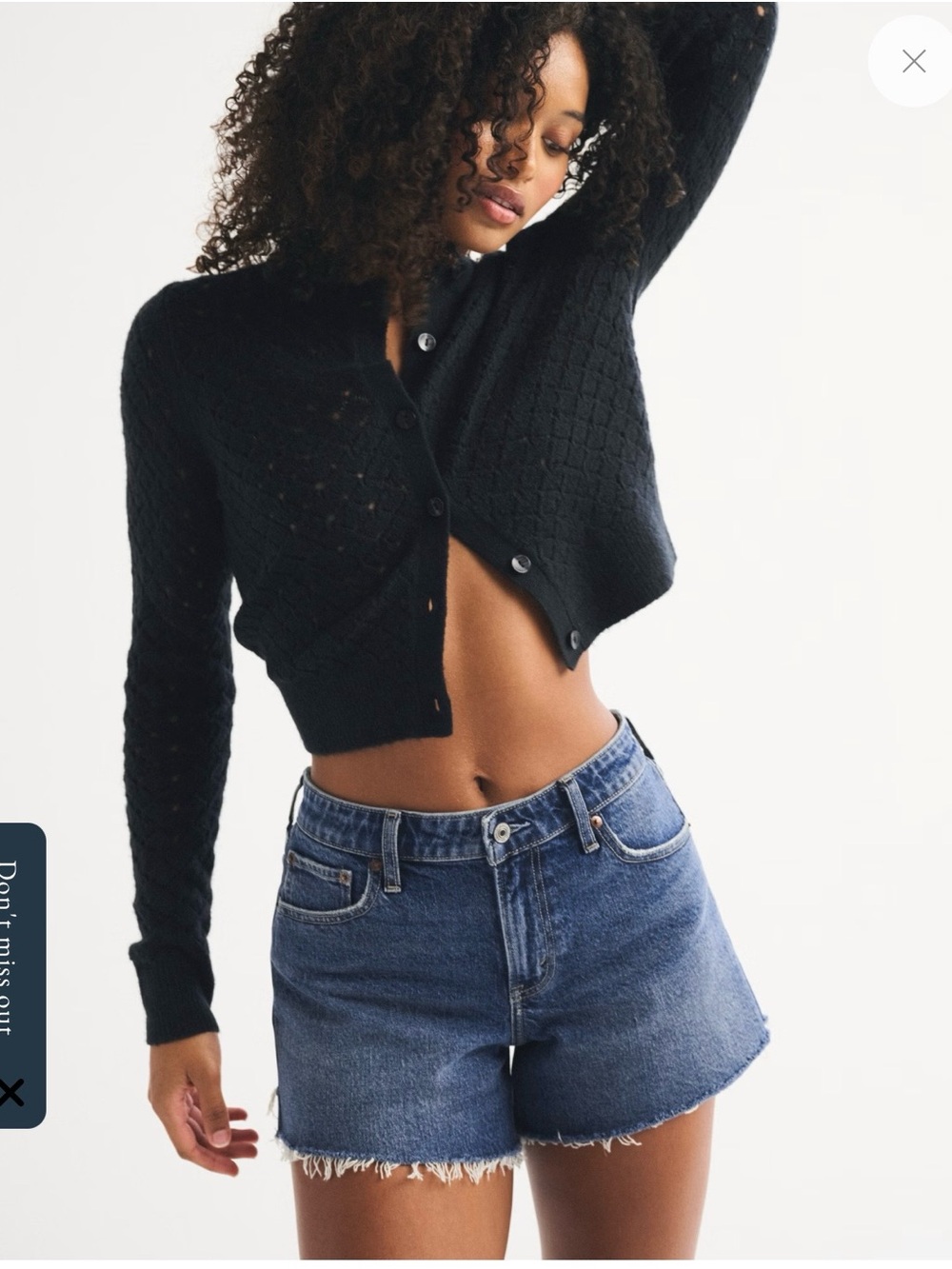 A&F Curve love A line mid rise short
